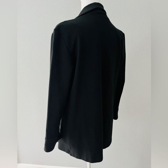 Bella Colori Womens Black Open Front Sweater Cardigan Size Small - Picture 5 of 10
